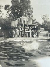 Outdoor swimming pool diving boards, Basrah Basra Iraq c1940s small Photograph picture