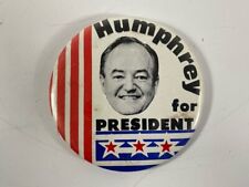 Vintage 1968 Humphrey For President 3.5 Campaign Pin picture