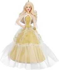 2023 Hallmark Holiday Barbie Keepsake Ornament BLONDE 9th In Series - New In Box picture