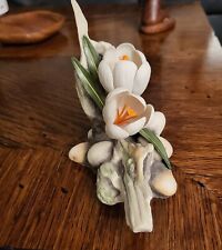 Boehm Edward Marshall Porcelain White Crocus Figurine 104 Made in U. S. A. picture