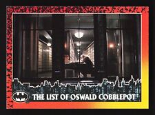 1992 Topps Batman Returns #36 The List of Oswald Cobblepot picture