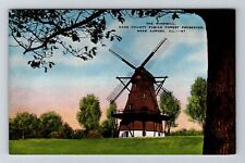 Aurora, IL-Illinois, Fabian Forest Preserves The Windmill, Vintage Postcard picture