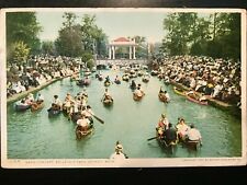 Vintage Postcard 1909 Band Concert, Belle Isle Park, Detroit, Michigan (MI) picture