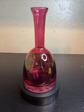 Cranberry Glass Weighted Base 91/2