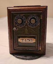 Vintage Post Office Box Bank with two dials picture