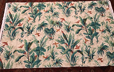 Vintage Greeff Fabric Remnant Designer The Old Silk Road Palm Garden 34” x 54” picture