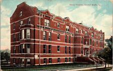 Council Bluffs Iowa(IA) Mercy Hospital DB Posted 1907-1915 Antique Postcard picture