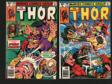 Lot 5 The Mighty Thor Comics 295, 296, 298, 299, 300 From 1980 About VG 3.5-4.5 picture