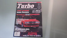Vtg 1985 TURBO Magazine of Hi-Tech Performance * See Pics for Contents chargers picture
