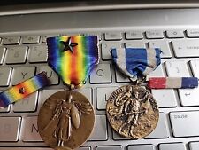 WW1 Victory Medal + New York Serivice + Ribbons SEE STORE WW1-WW2 MEDAL GROUPS picture