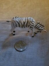 Vintage Late 70s Early 80s Jointed Zebra Figure picture
