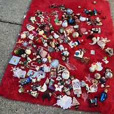VTG Xmas  Lot Ornaments and Retro Holiday Home Decor Mixed Plastic &glass 140+ picture
