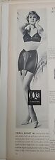 1958 OLGA  Women's Black French Secret 782 Girdle Bra Vintage Fashion Ad picture