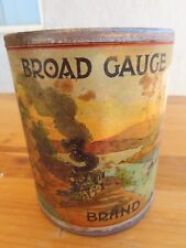 Rare Vintage Original Early 1900s Rail Road Train Graphics Paper Label Food Can picture