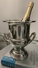 Vintage LEONARD Silver Plate Champagne/Ice Bucket - Trophy Footed - 10” picture