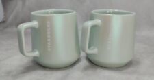 Starbucks ceramic cups (2) Winter 2021 Release Pearlescent Mint  picture
