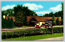 Skokie Illinois Elliott's Pine Log Restaurant Lounge US 41 Postcard picture