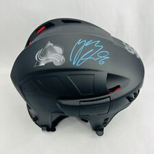 MIKKO RANTANEN COLORADO AVALANCHE SIGNED HELMET BLACK OUT FULL SIZE BAS picture