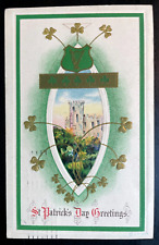 Vintage Victorian Postcard  1911 St. Patrick's Day Greetings - Castle picture