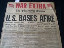 1941 DECEMBER 11 PHILADELPHIA INQUIRER NEWSPAPER - U. S. BASES AFIRE - NT 7243 picture