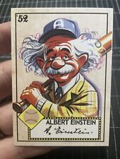 ‘52 Design Albert Einstein Baseball Card Art Print Trading Card  - by MPRINTS picture
