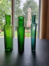 antique bottles pre 1900 Lot Of 3 ,2 Capers And  A Vial. picture