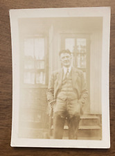 1920s Handsome Well Dressed Man Fashion Suit Tie Original Snapshot Photo P8p4 picture