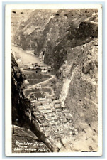 c1935 Boulder Dam Under Construction Observation Point NV RPPC Photo Postcard picture