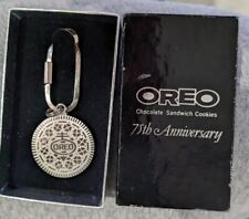 Rare 1986 Oreo Cookie 75th Anniversary Metal Keychain 2 SMALL Spots SEE PHOTO #4 picture