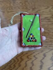 Christmas ornament, pool table ~4x2.25x2” picture