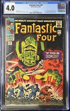 Fantastic Four #49 CGC VG 4.0 2nd Silver Surfer 1st Full Galactus Marvel 1966 picture