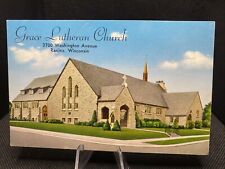 POSTCARD: Grace Lutheran Church Racine Wisconsin L3 ￼ picture