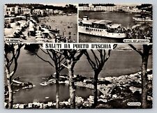 RPPC Greetings From Port of Ischia, Italy Tourism 4x6