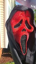 Ghost Face Scream Ghostface Glitter Red Death Sparkles Halloween or Cosplay Mask picture
