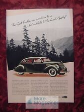 1936 Esquire Advertisement for nice Green 1937 Lincoln-Zepher picture
