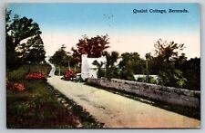 Quaint Cottage. 1938 Bermuda Vintage Postcard picture