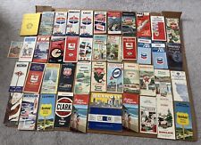 Lot of 45 Old Road Map Gas Gasoline Station Motor Oil Richfield Chevron Standard picture