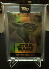 2022 Topps Star Wars Rainbow Foil /99 Yoda #26 by Brittany Palmer picture