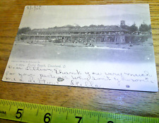 1906 Vintage Rotograph Post Card Bath house  Euclid Beach Park  Cleveland  Ohio picture