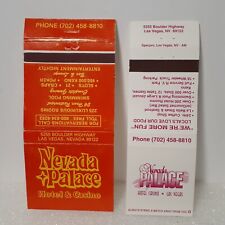 Lot of 2 Unstruck Matchbook Las Vegas Obsolete Nevada Palace off Strip Closed  picture