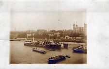 WWI Thames Embankment HMS Departure - England - RPPC World War One picture