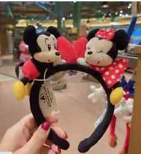 New Authentic Shanghai Disneyland Mickey Minnie Mouse Couple Ear Headband picture