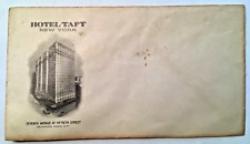 Vintage Hotel Taft Envelope Letterhead Cachet New York Radio City c1920's picture