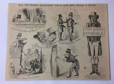 1861 newspaper cartoon~SOUTHERN COMMISSIONER MOULDING OPINION IN ENGLAND picture