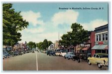 c1950's Drugstore Broadway Monticello Sullivan County New York NY Postcard picture