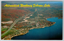 c1960s Adirondack Schroon Lake Northway Aerial View Vintage Postcard picture