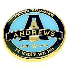 Andrews Brand Building Commemorative Challenge Coin - 'Is What We Do' Est. 1976 picture