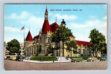Saginaw MI-Michigan, United States Post Office, Antique, Vintage Postcard picture