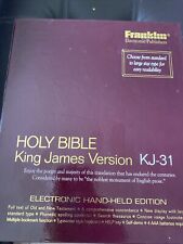 Franklin Electronic Holy Bible King James Version KJ-31 With Case Open Box New picture