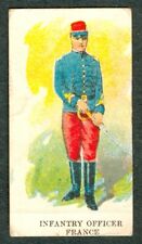 1910s DOCKMAN Gum Card E5 WW1 MILITARY PICTURES Infantry OFFICER Stand Up  picture